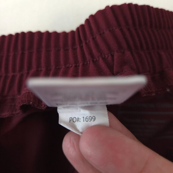 Figs Women's Yola Skinny Scrub Pants In Burgundy - Picture 12 of 16